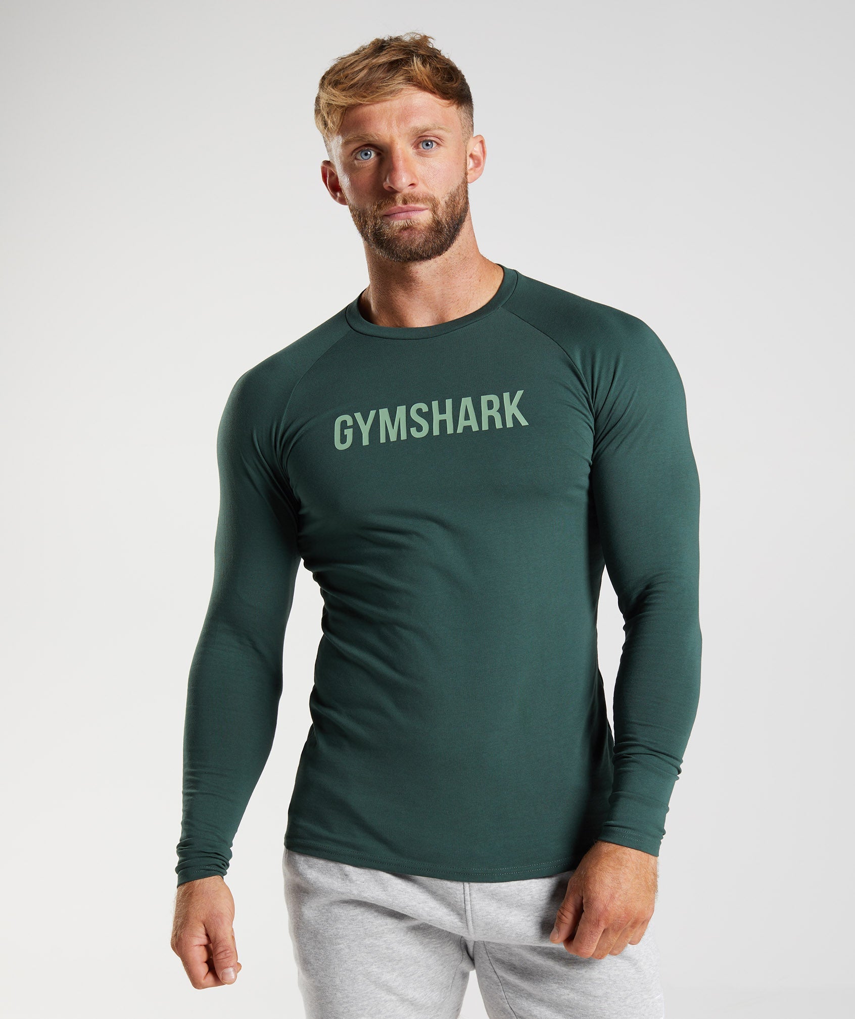 Gymshark Apollo Long Sleeve T-shirts Herren Grün | 6850719-UJ