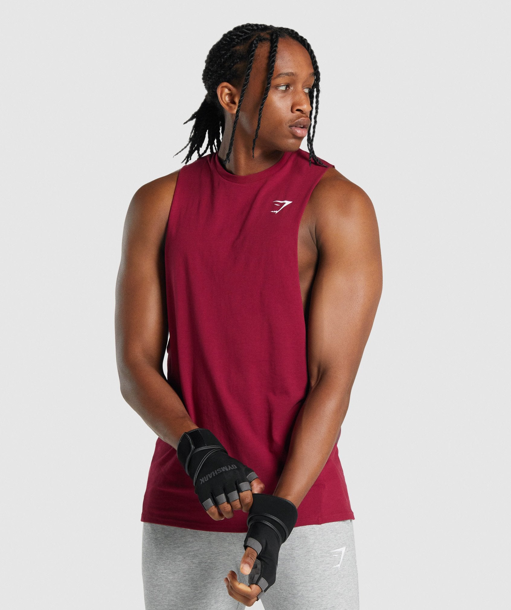 Gymshark Critical 2.0 Drop Arm Muskelshirt Herren Bordeaux | 8620415-FW