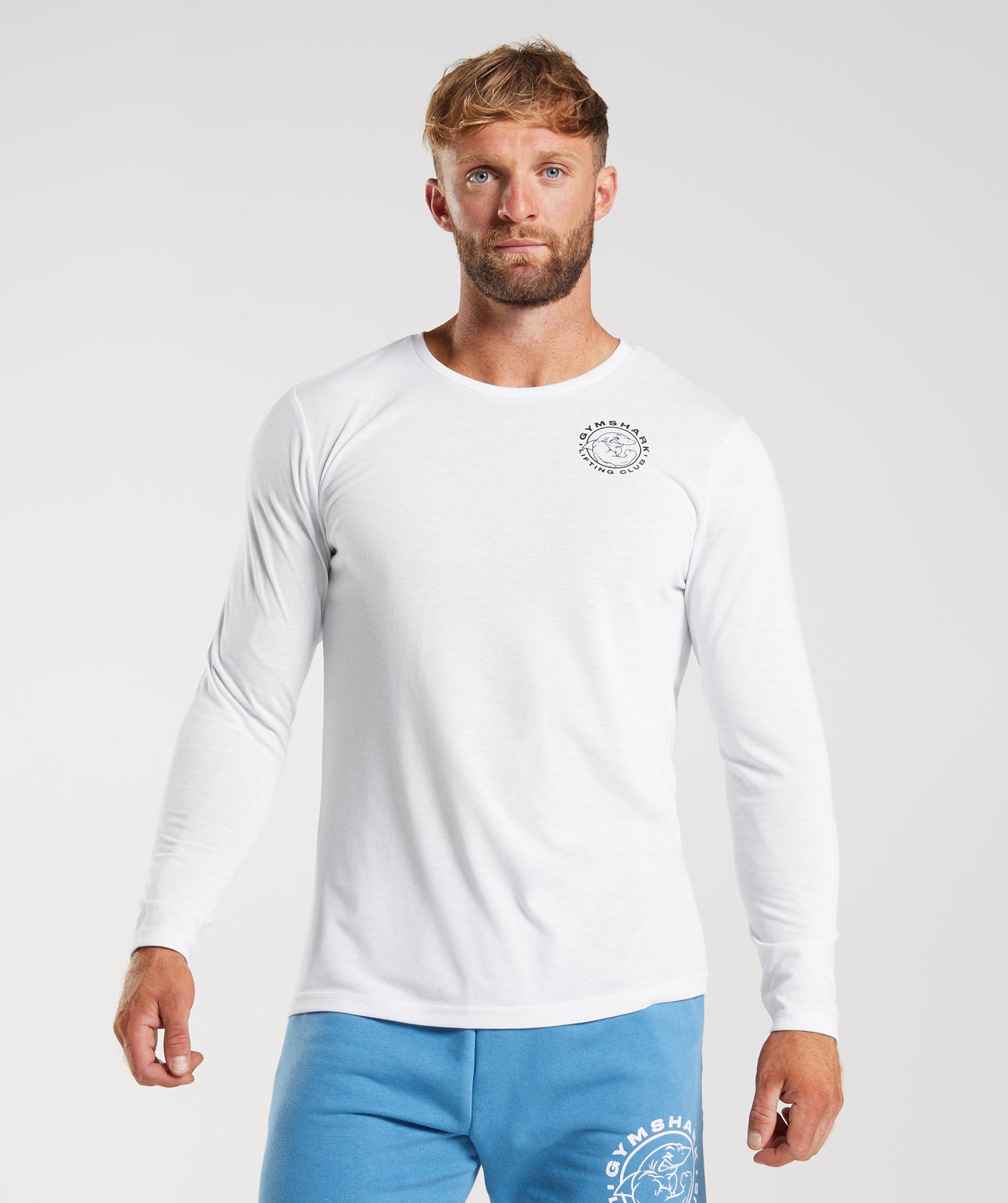 Gymshark Legacy Long Sleeve T-shirts Herren Weiß | 7185249-QM
