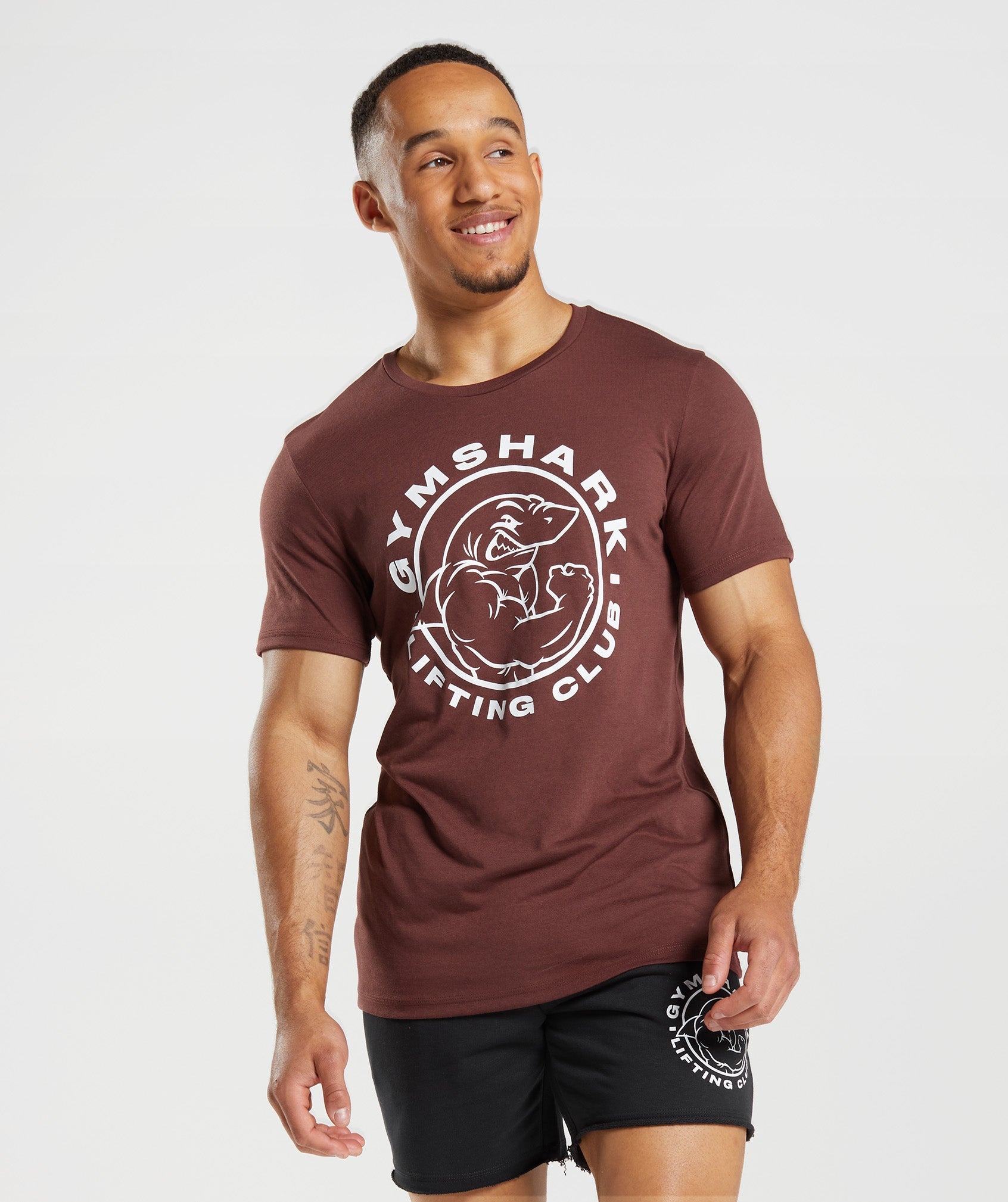 Gymshark Legacy T-shirts Herren Rosa Braun | 1547368-YE