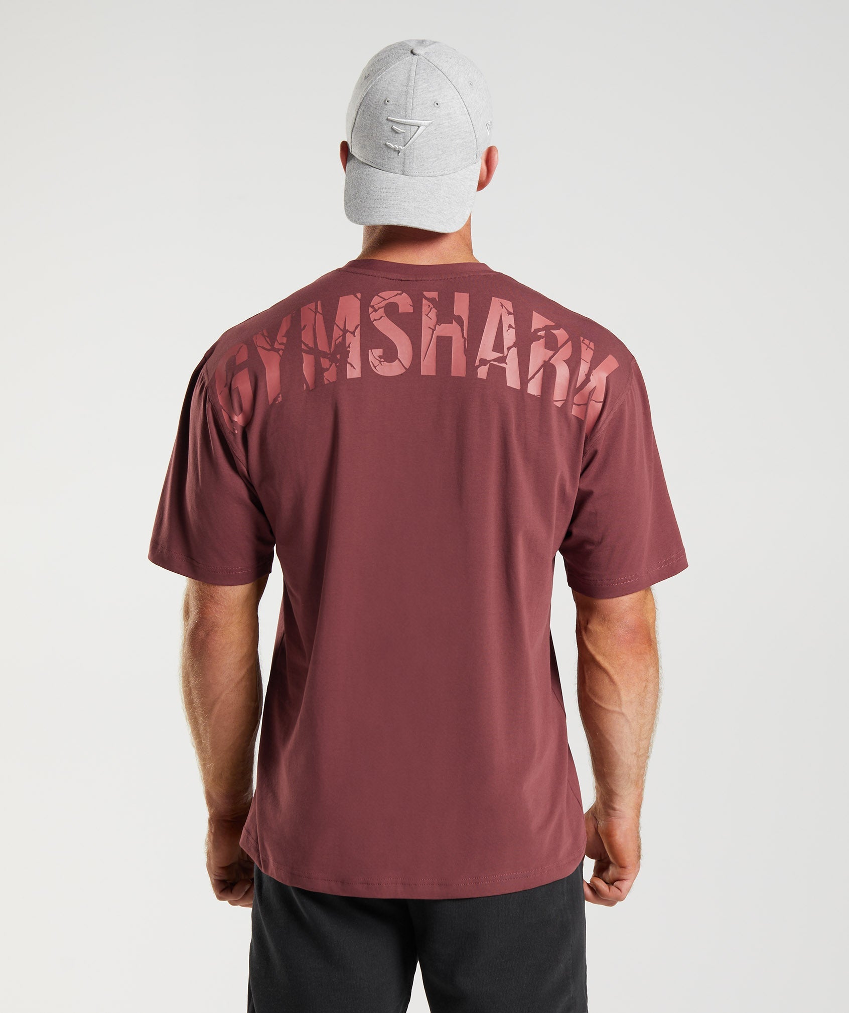 Gymshark Power T-shirts Herren Rosa Braun | 7560384-UQ