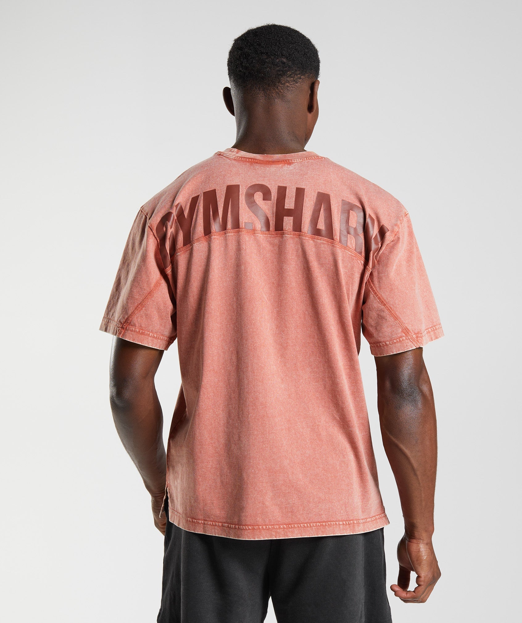 Gymshark Power Washed T-shirts Herren Rosa | 4713620-NM
