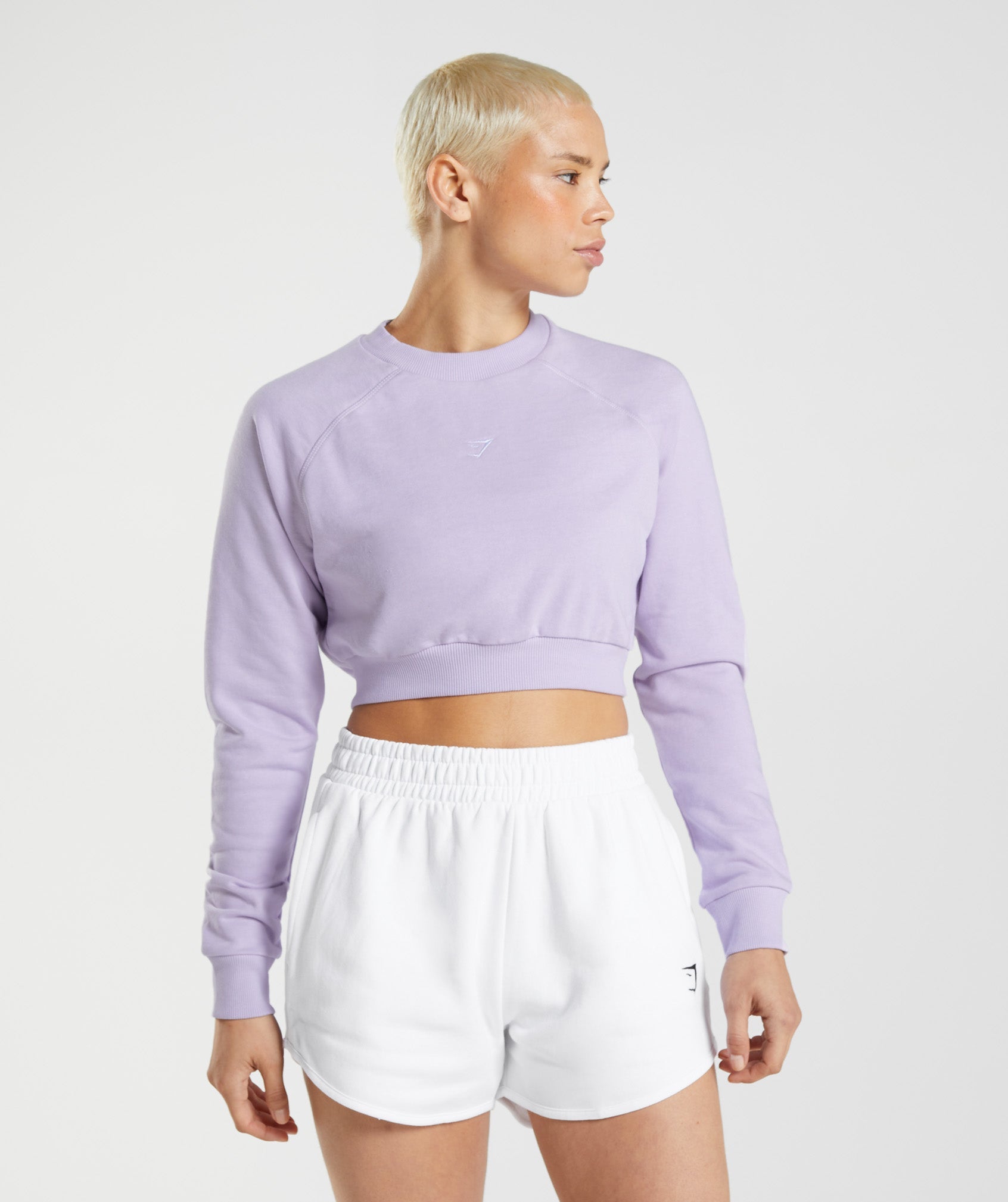 Gymshark Sport Cropped Pullover Damen Lila | 0873651-NF