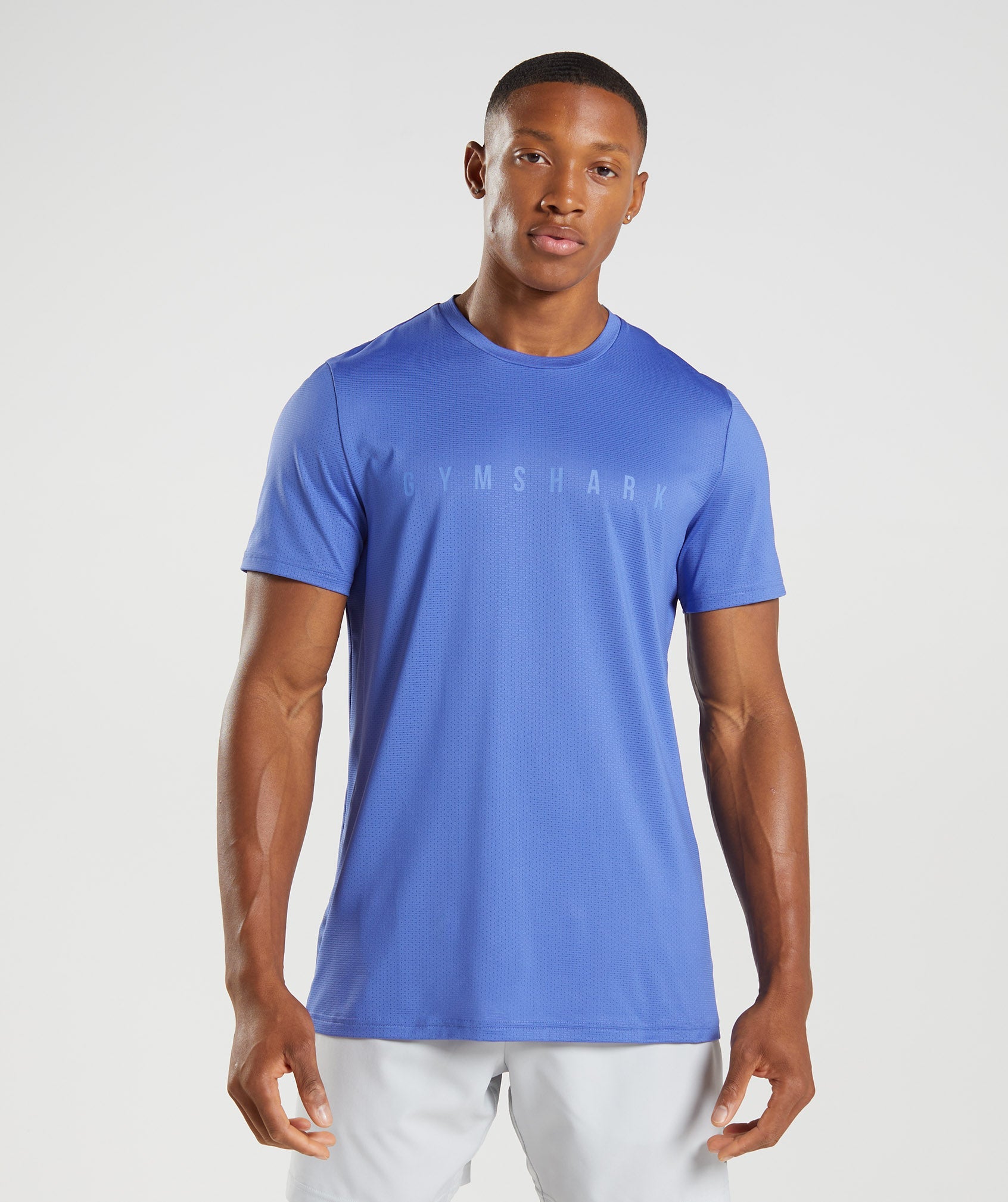 Gymshark Sport Stripe T-shirts Herren Blau | 2849735-PC