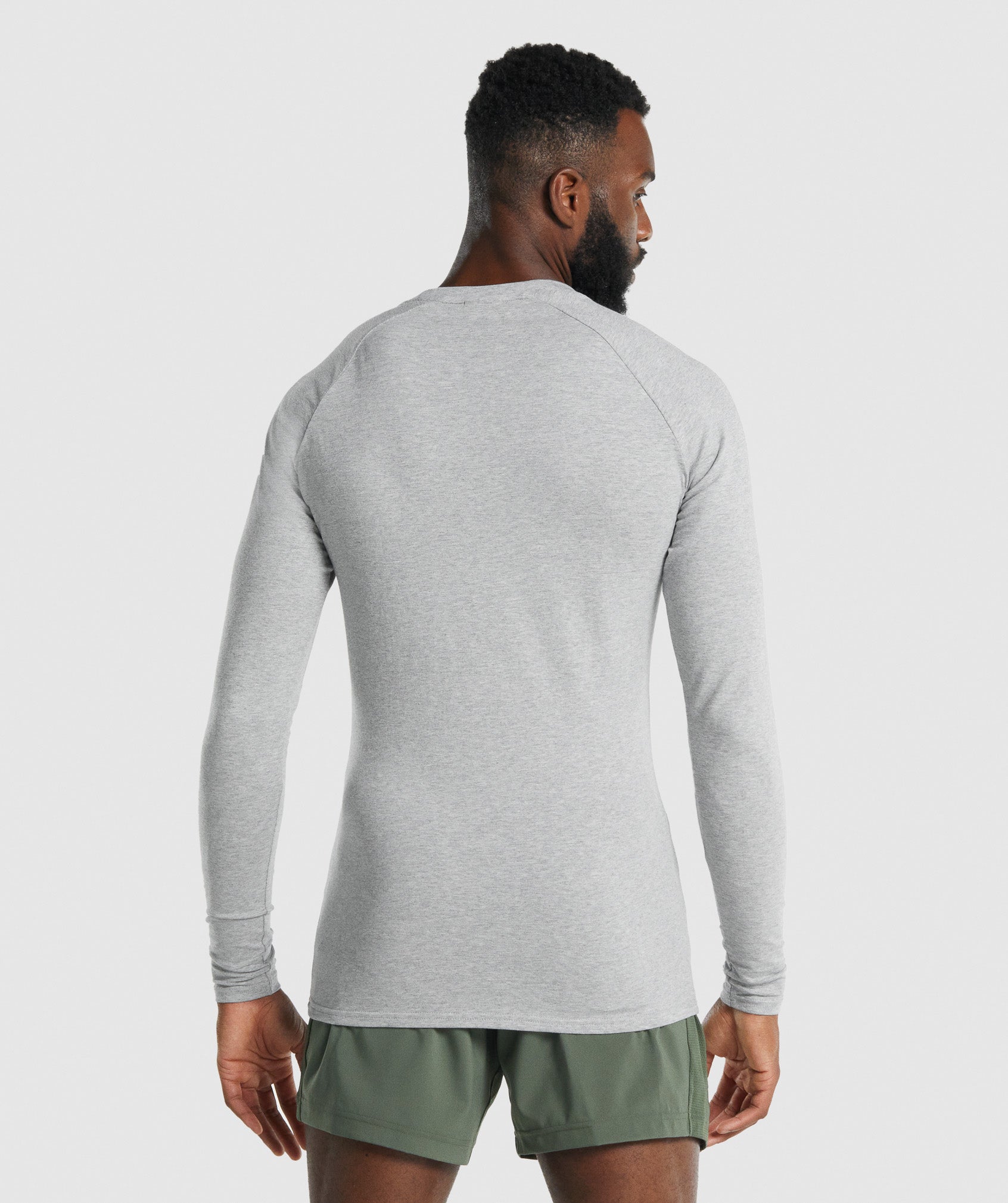 Gymshark Apollo Long Sleeve T-shirts Herren Hellgrau | 0968234-KI