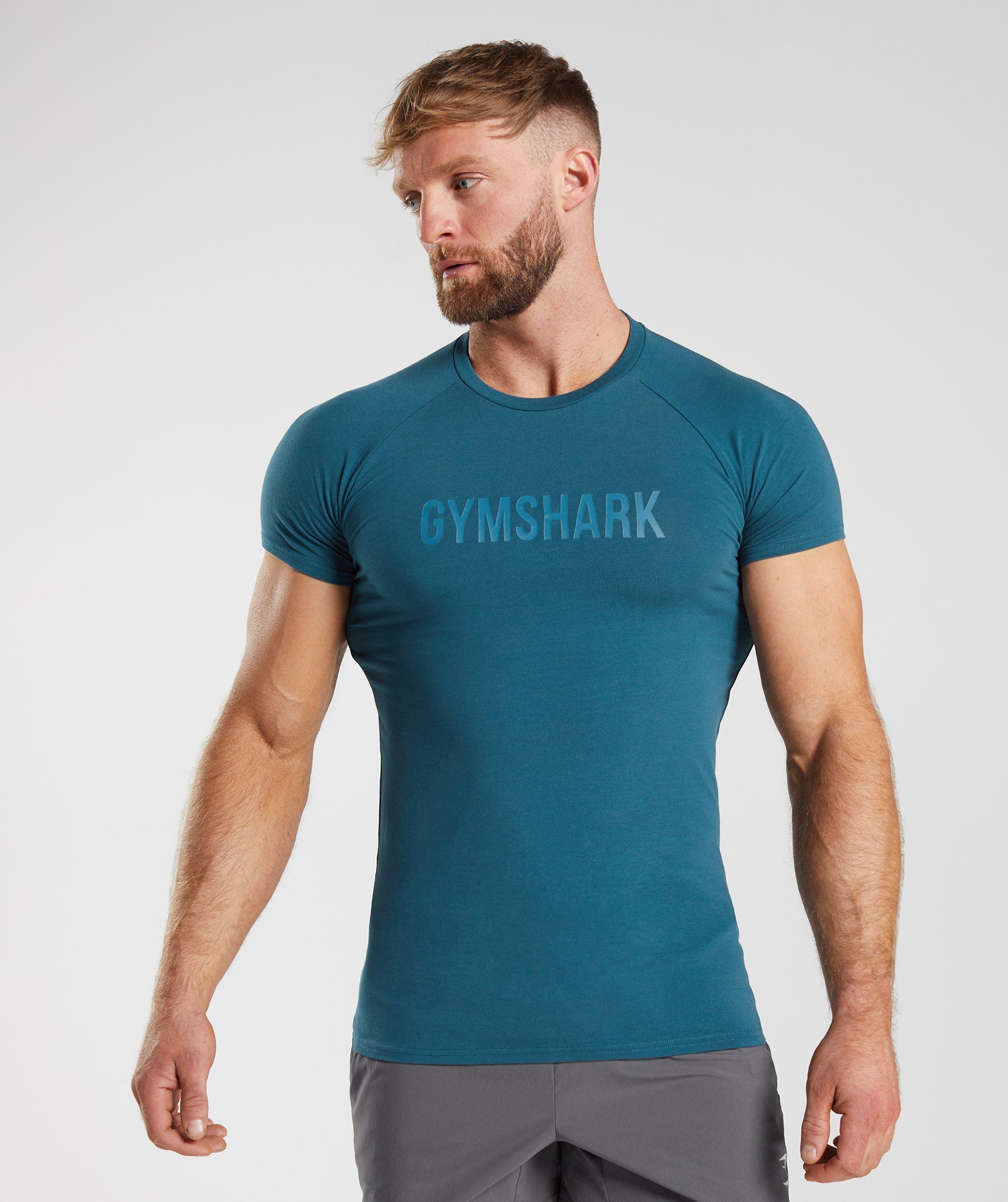 Gymshark Apollo T-shirts Herren Blau | 9385402-WA