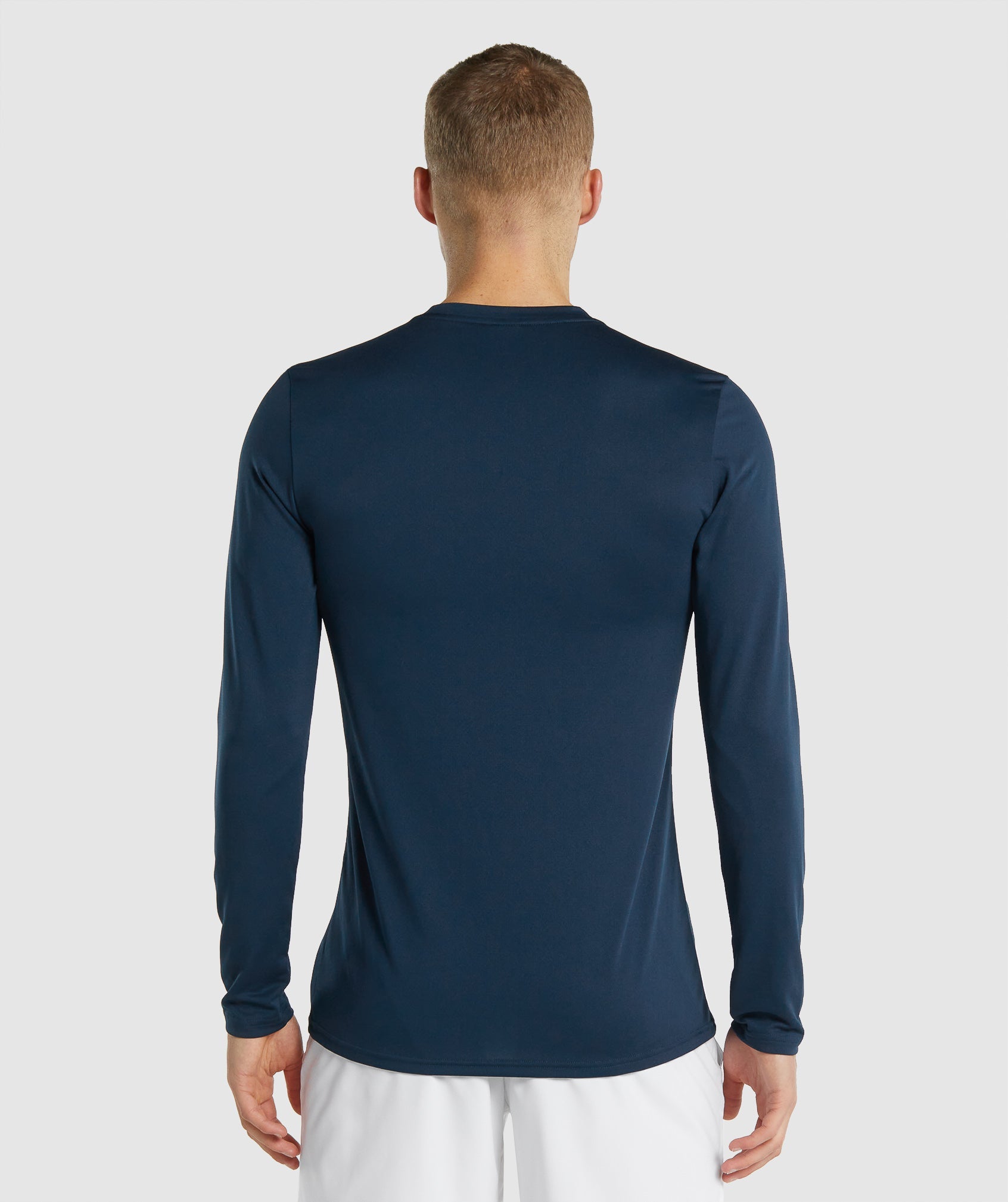 Gymshark Arrival Long Sleeve T-shirts Herren Navy | 3274968-CR