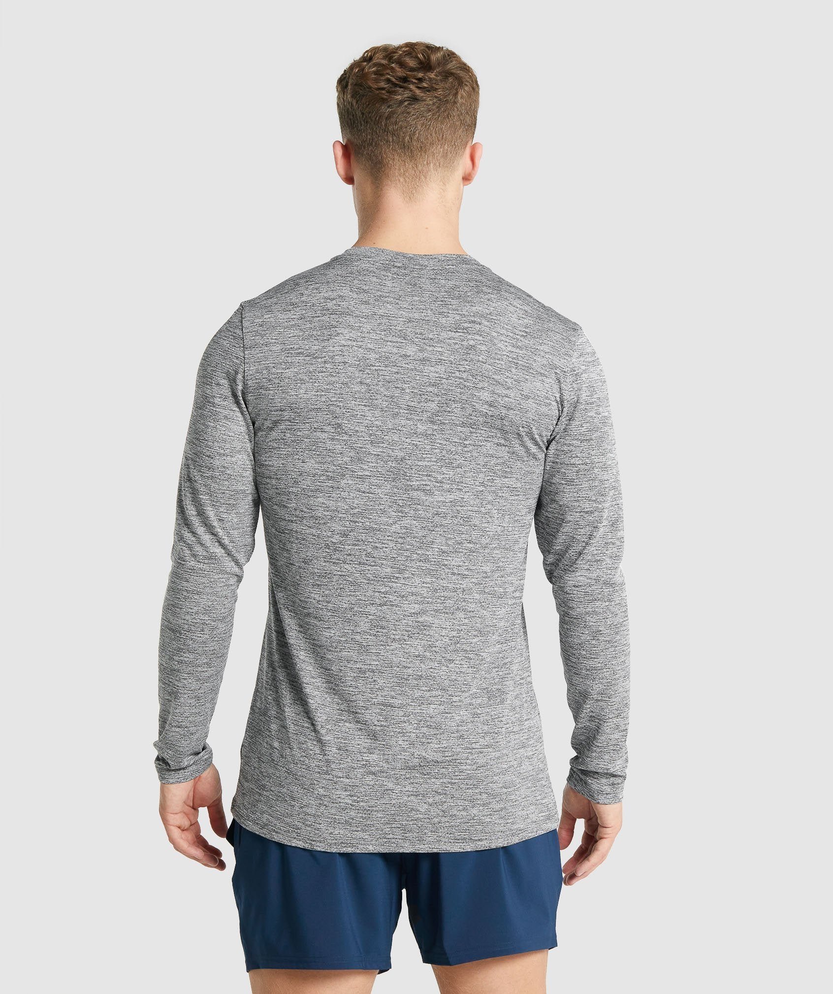 Gymshark Arrival Marl Long Sleeve T-shirts Herren Grau | 7845263-GK