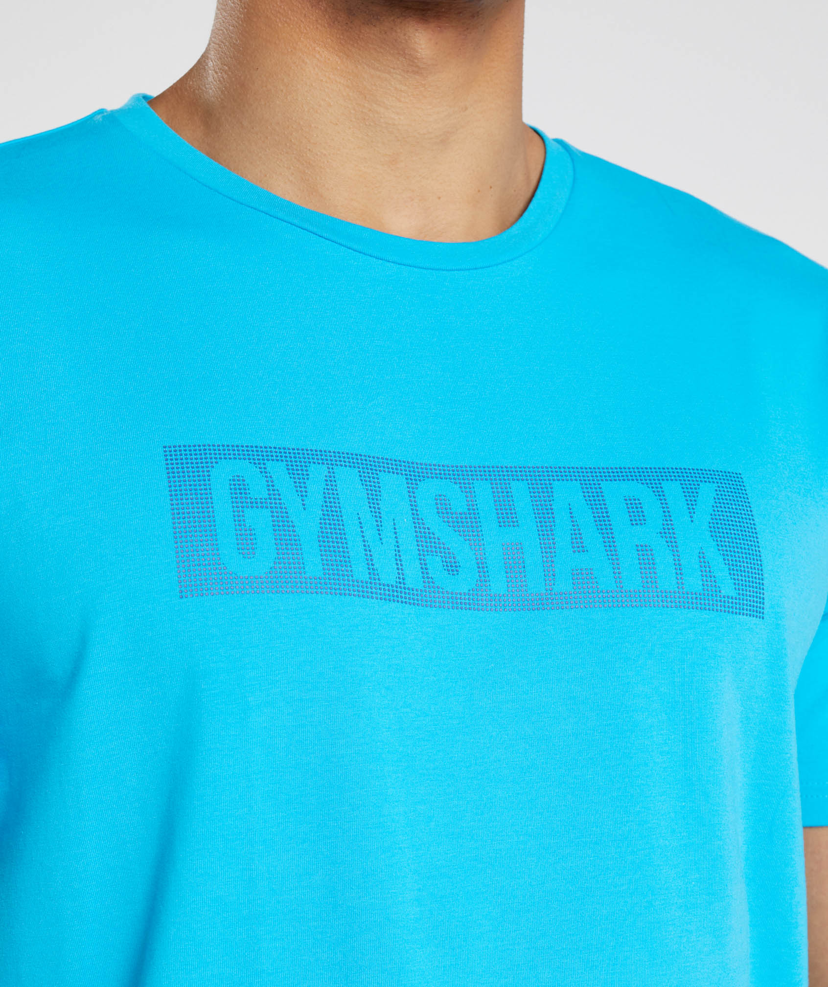 Gymshark Block T-shirts Herren Blau | 7150863-WD