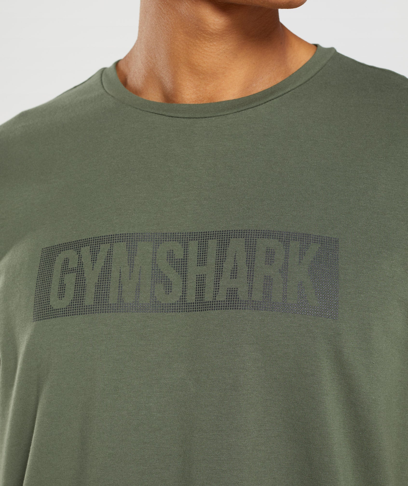 Gymshark Block T-shirts Herren Olivgrün | 1524379-JS