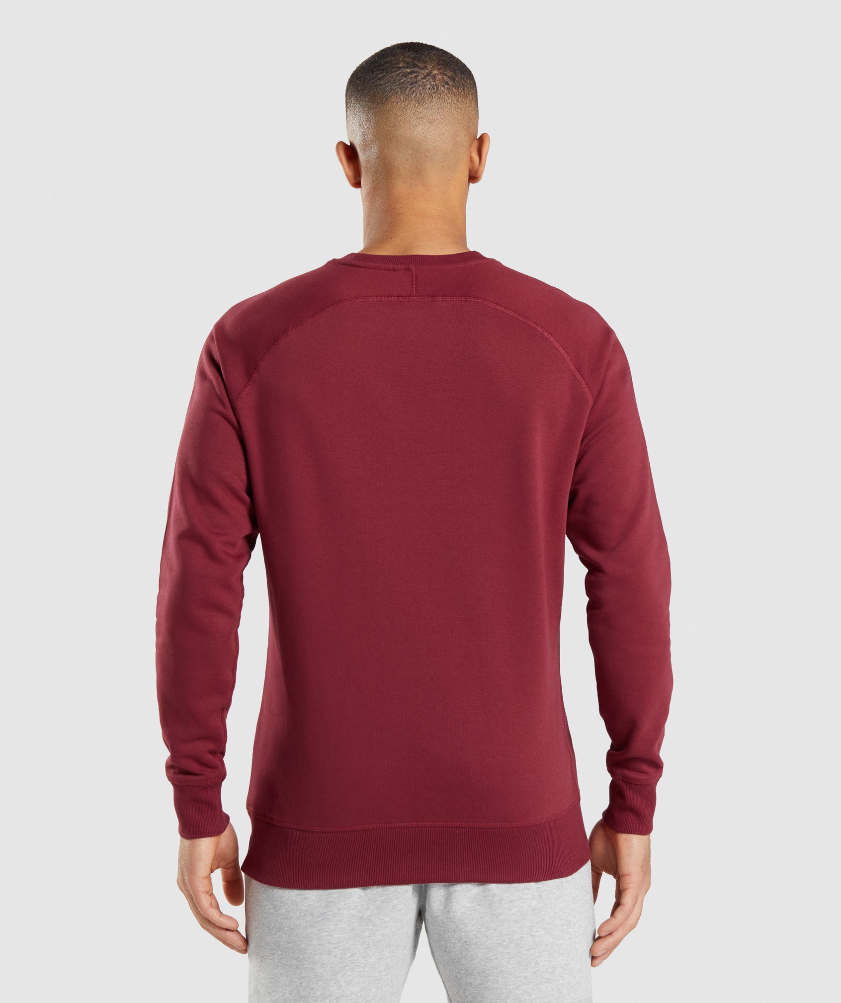 Gymshark Crest Sweatshirts Herren Bordeaux | 9852306-YO