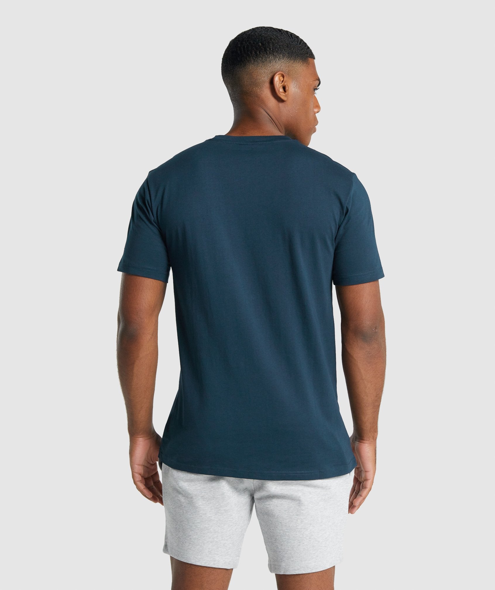Gymshark Crest T-shirts Herren Navy | 4371908-FL