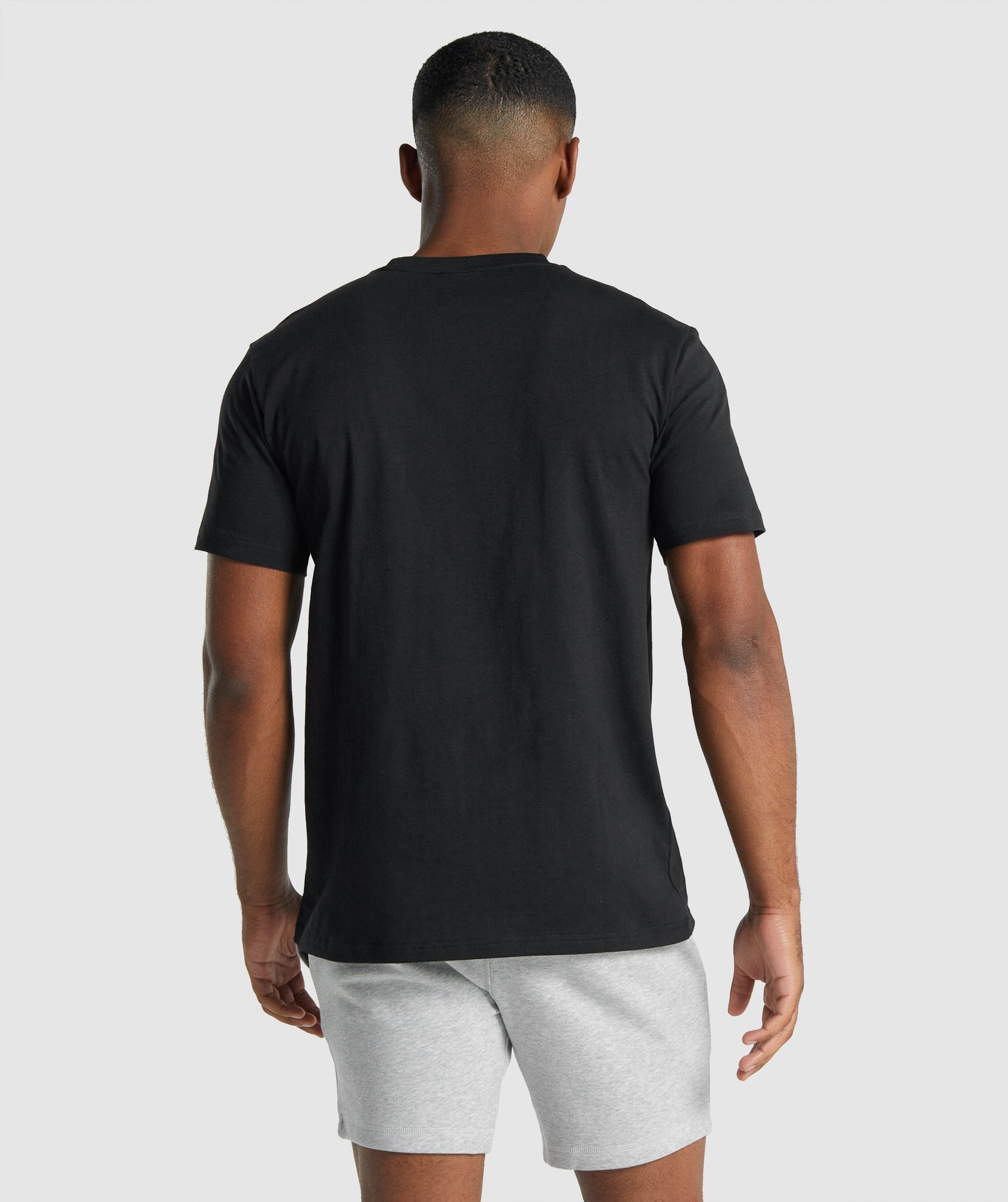Gymshark Crest T-shirts Herren Schwarz | 2419687-FL