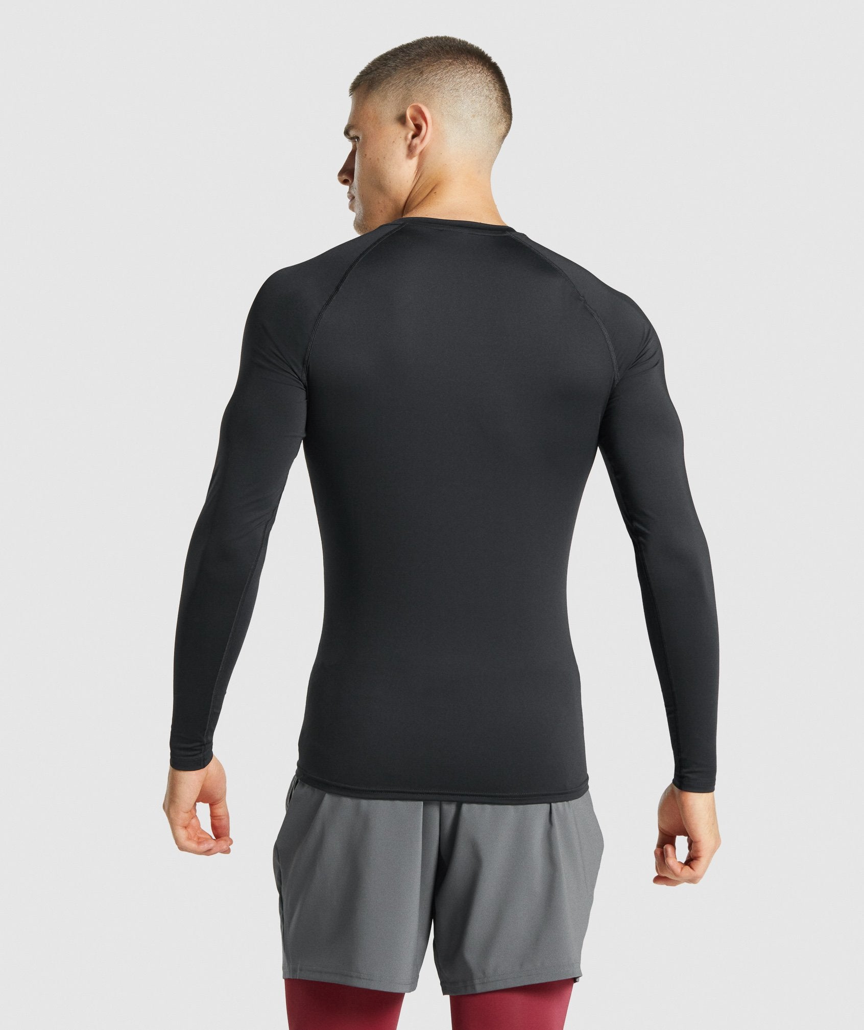 Gymshark Element Baselayer Long Sleeve T-shirts Herren Schwarz | 4583169-OJ
