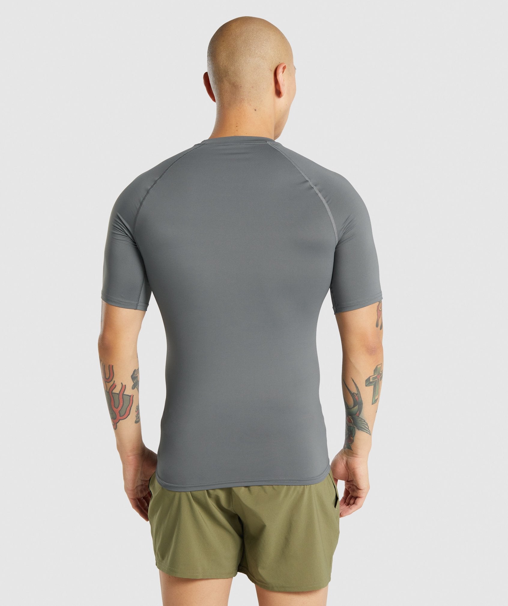 Gymshark Element Baselayer T-shirts Herren Grau | 1078256-MH