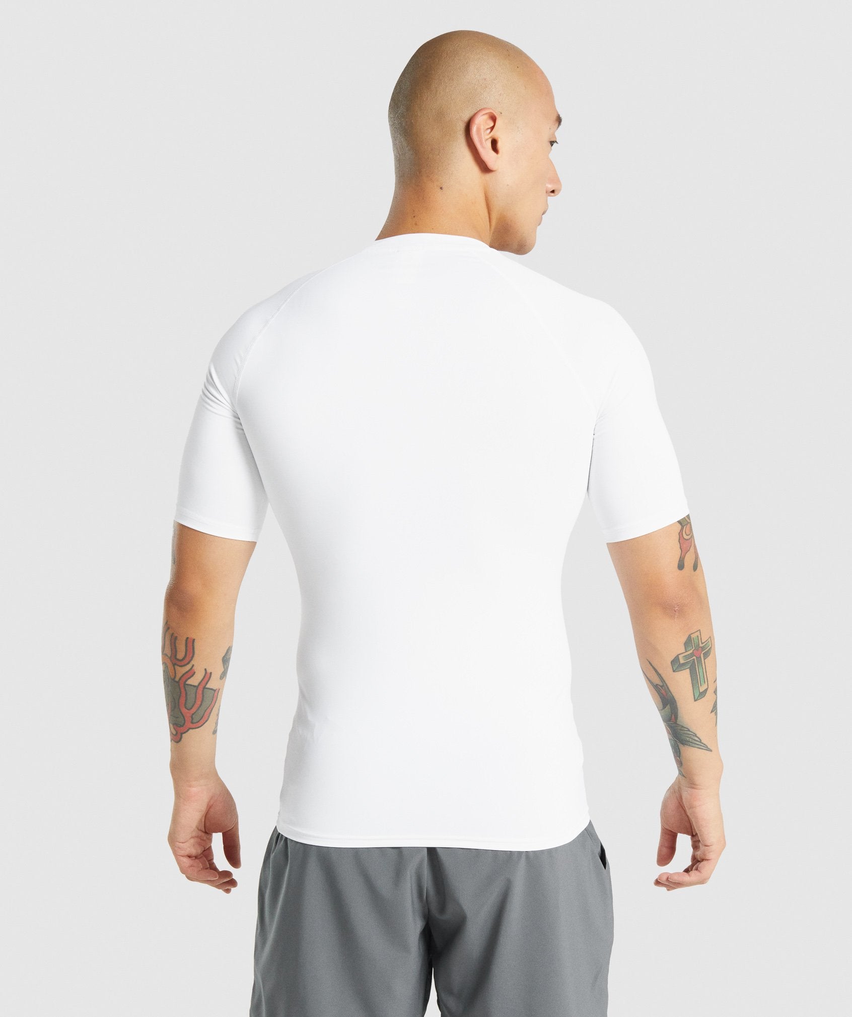 Gymshark Element Baselayer T-shirts Herren Weiß | 8047325-KL