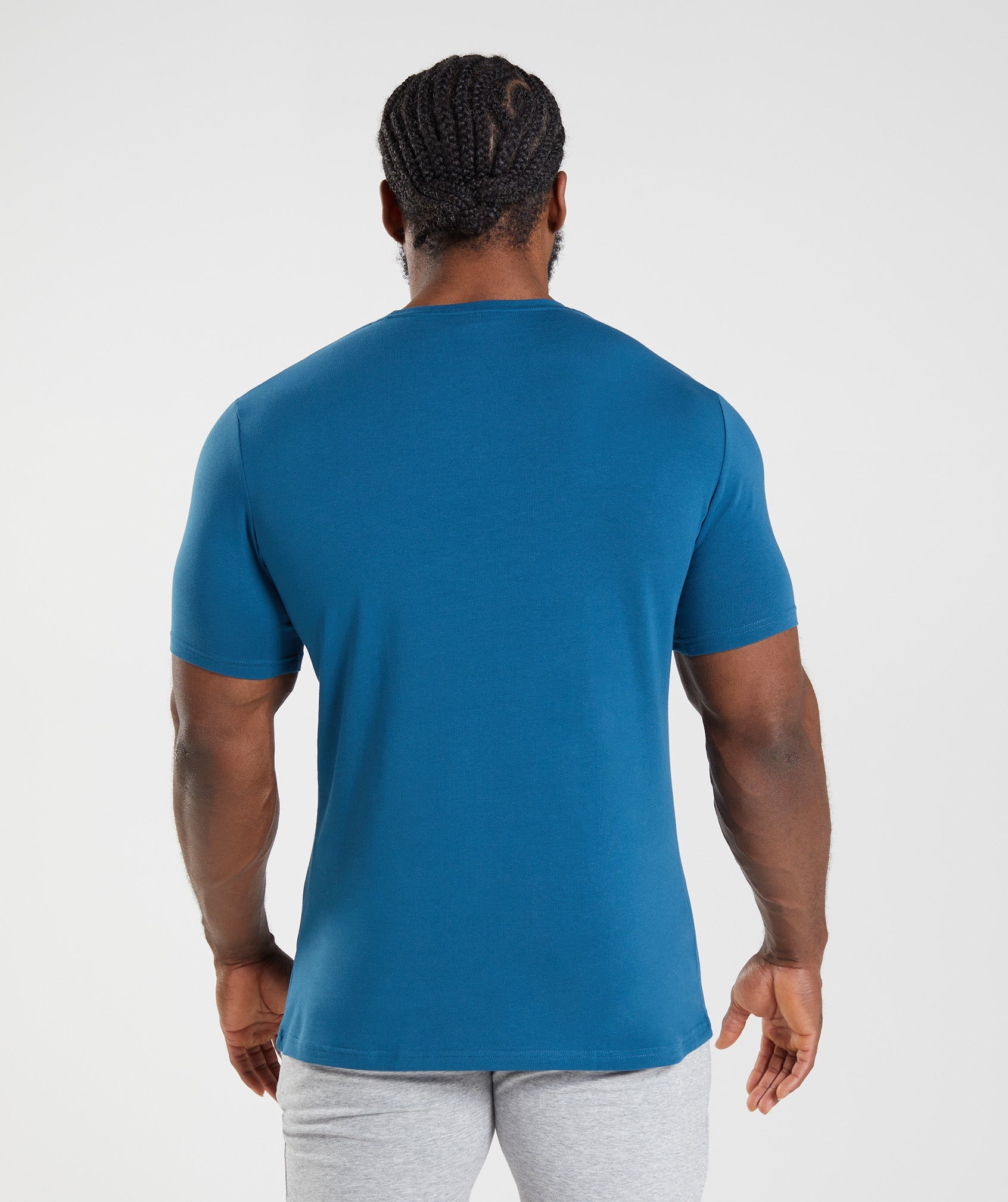 Gymshark Essential T-shirts Herren Blau | 9073614-YI