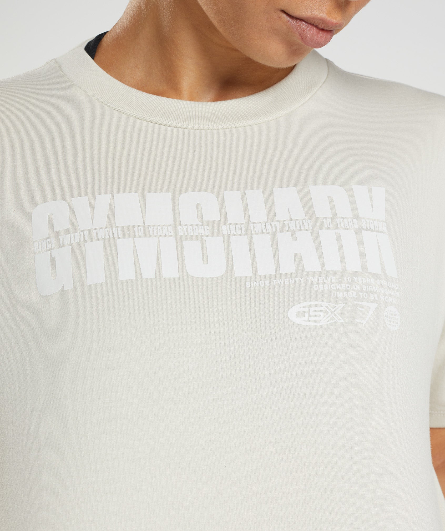 Gymshark GS10 Year Midi Oberteile Damen Grau | 0973152-SA