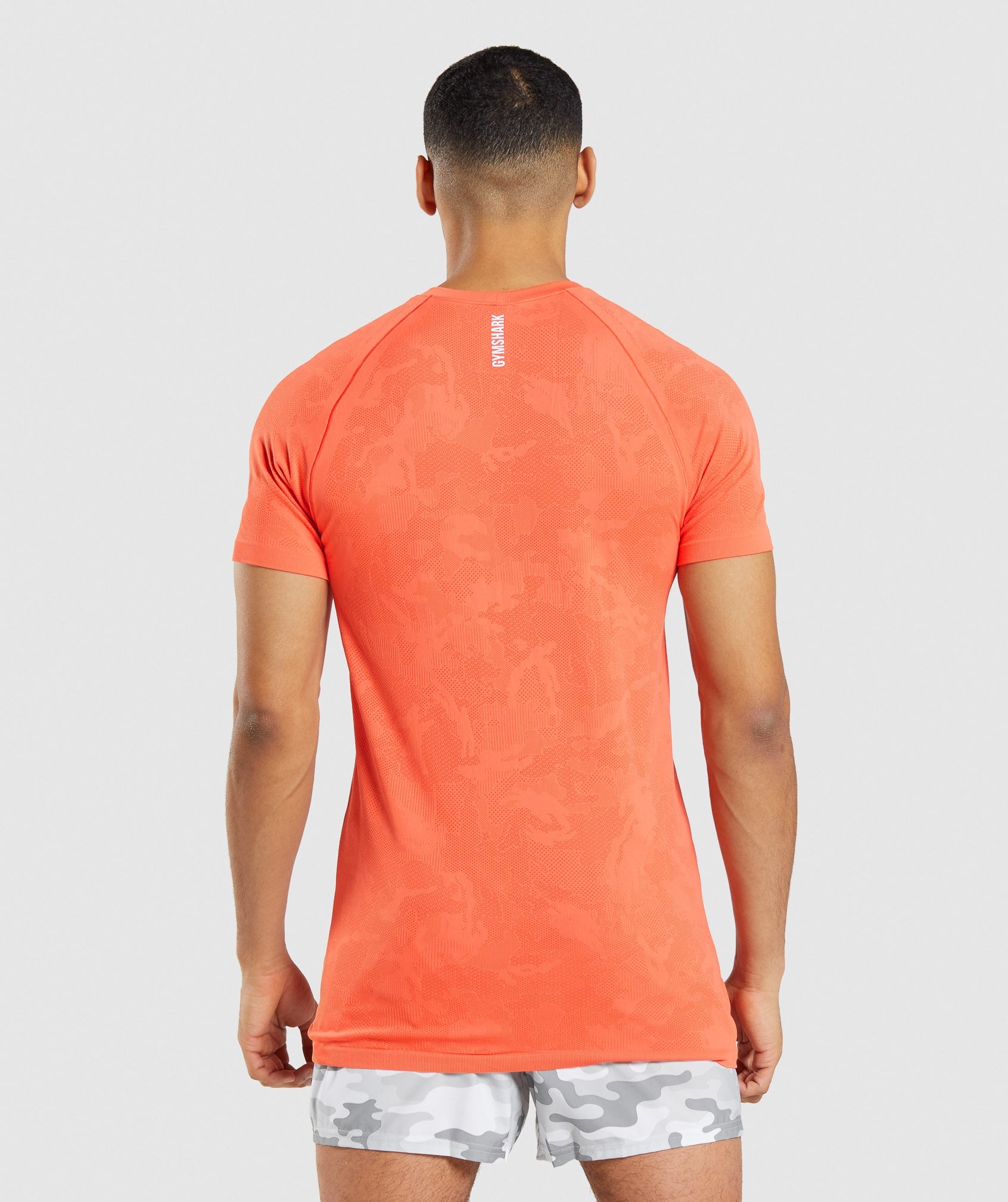 Gymshark Geo Seamless T-shirts Herren Orange | 4561790-DP