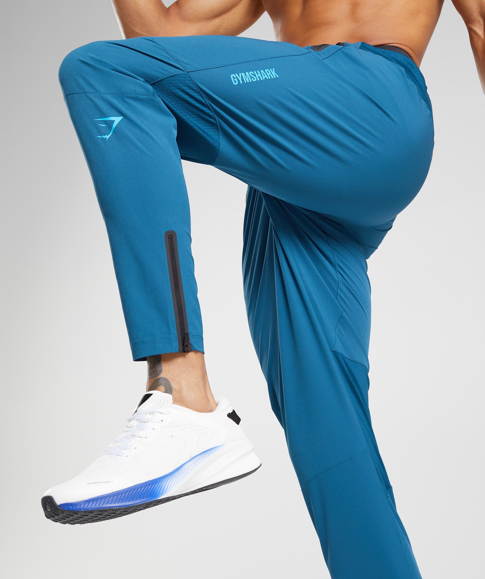 Gymshark Hybrid Woven Jogginghose Herren Blau | 6792543-LS