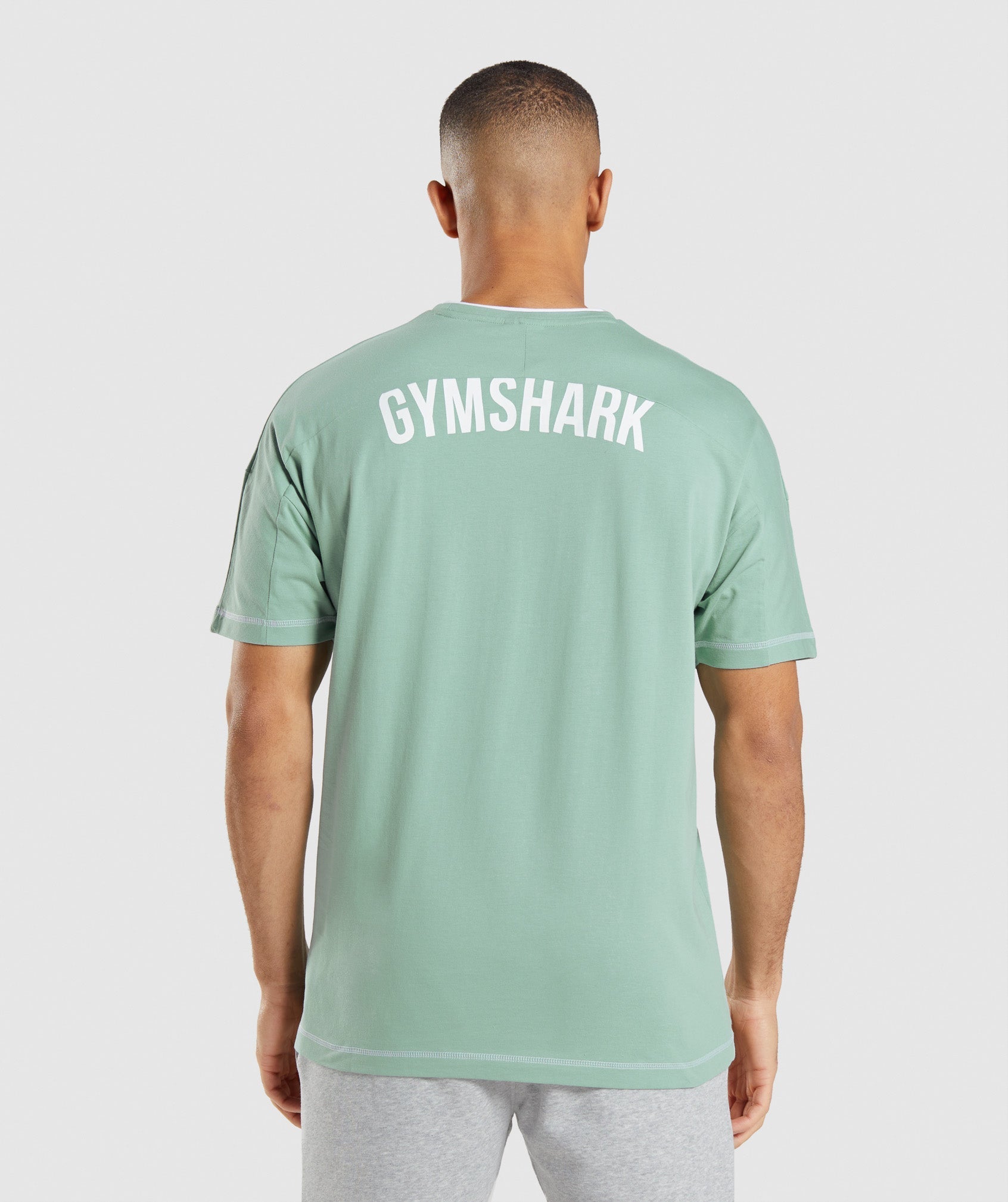 Gymshark Recess T-shirts Herren Blau Weiß | 5012743-XI
