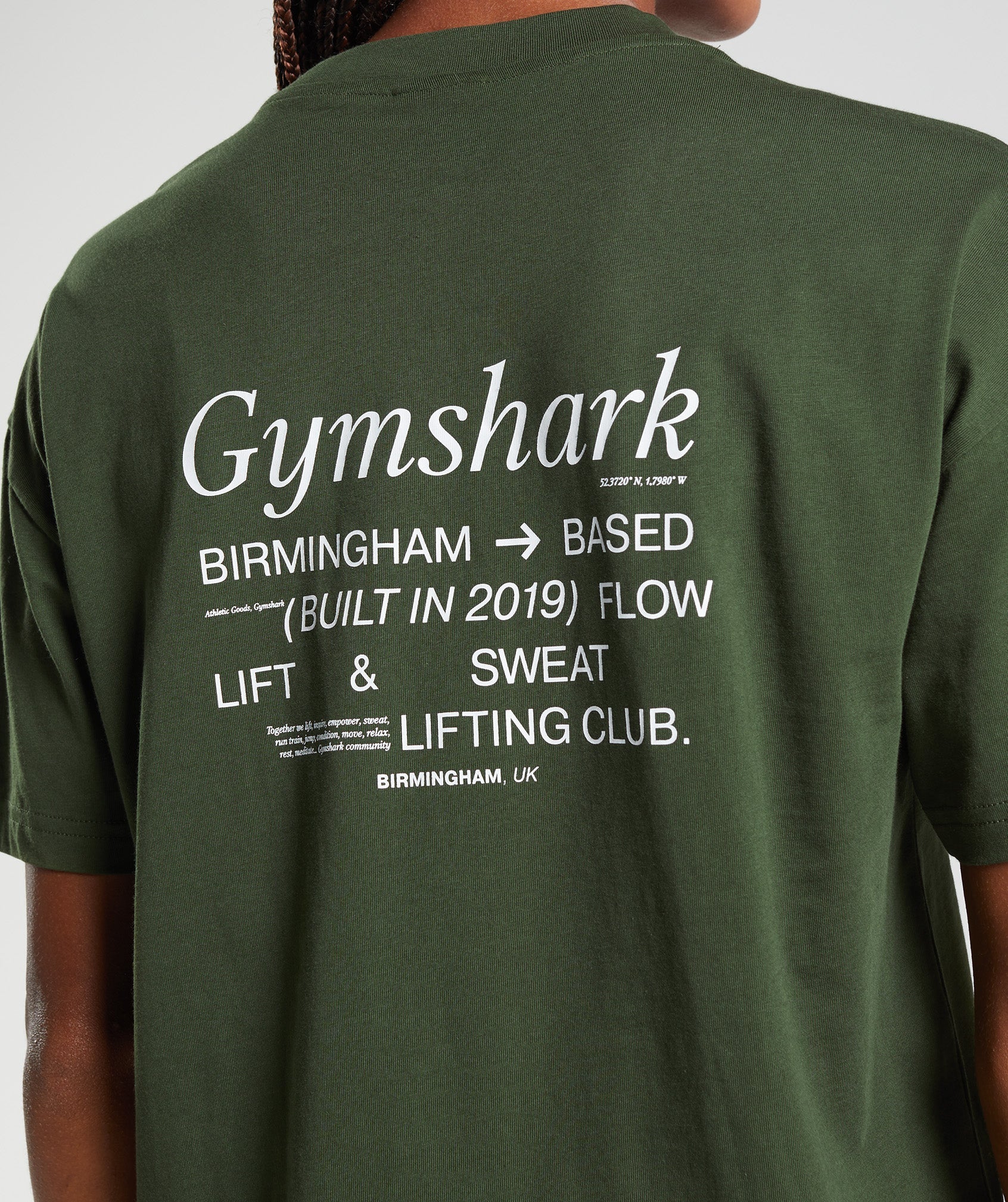 Gymshark Social Club Oversized T-shirts Damen Olivgrün | 0617982-ZK