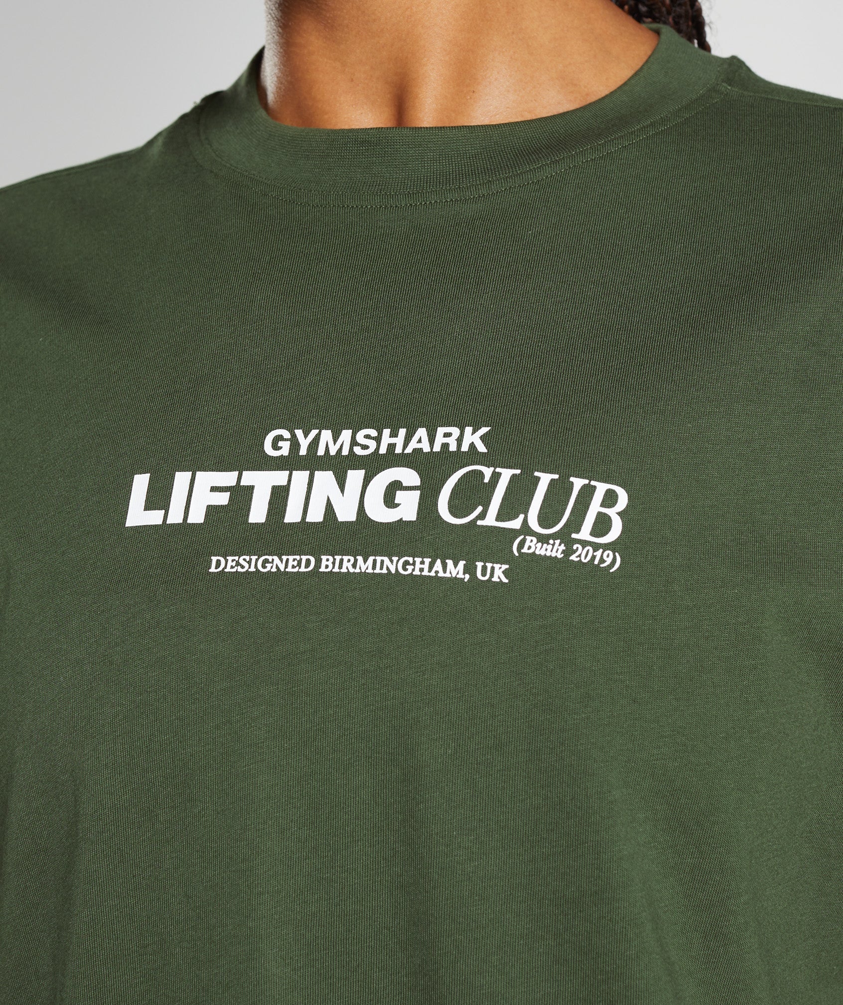 Gymshark Social Club Oversized T-shirts Damen Olivgrün | 0617982-ZK