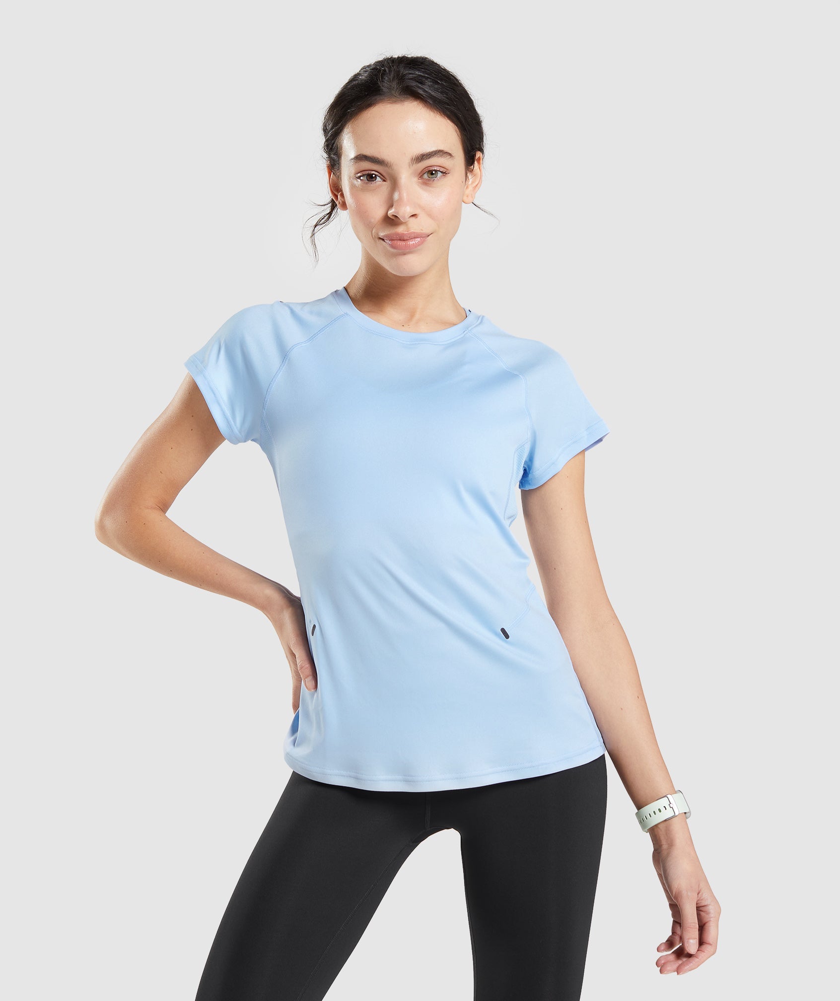 Gymshark Speed T-shirts Damen Blau | 5328170-FN