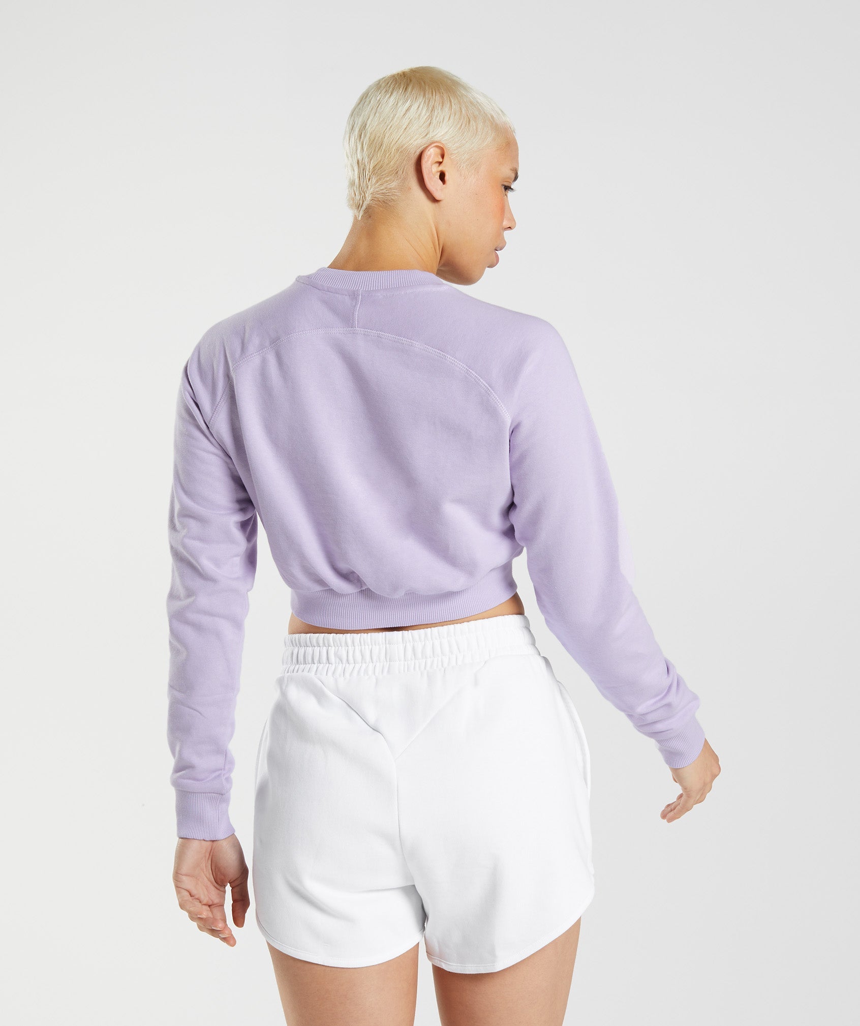 Gymshark Sport Cropped Pullover Damen Lila | 0873651-NF