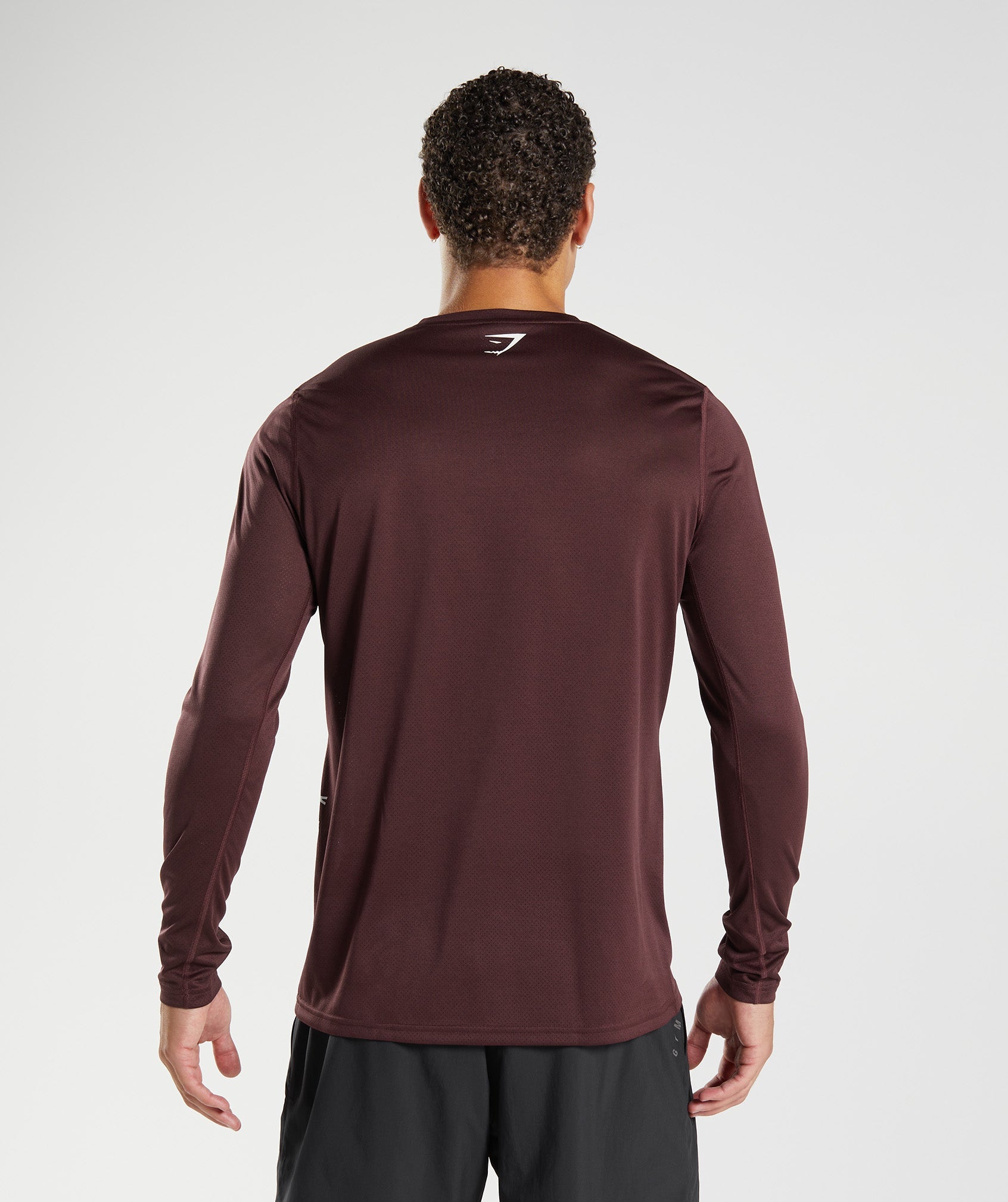 Gymshark Sport Long Sleeve T-shirts Herren Bordeaux Schwarz | 1423605-MZ