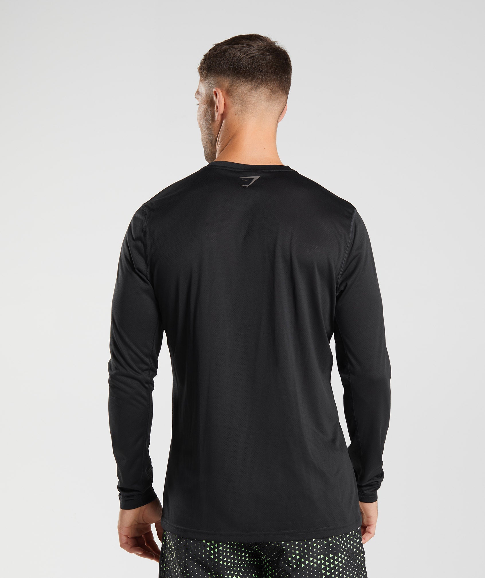 Gymshark Sport Long Sleeve T-shirts Herren Schwarz Schwarz | 9286130-HP