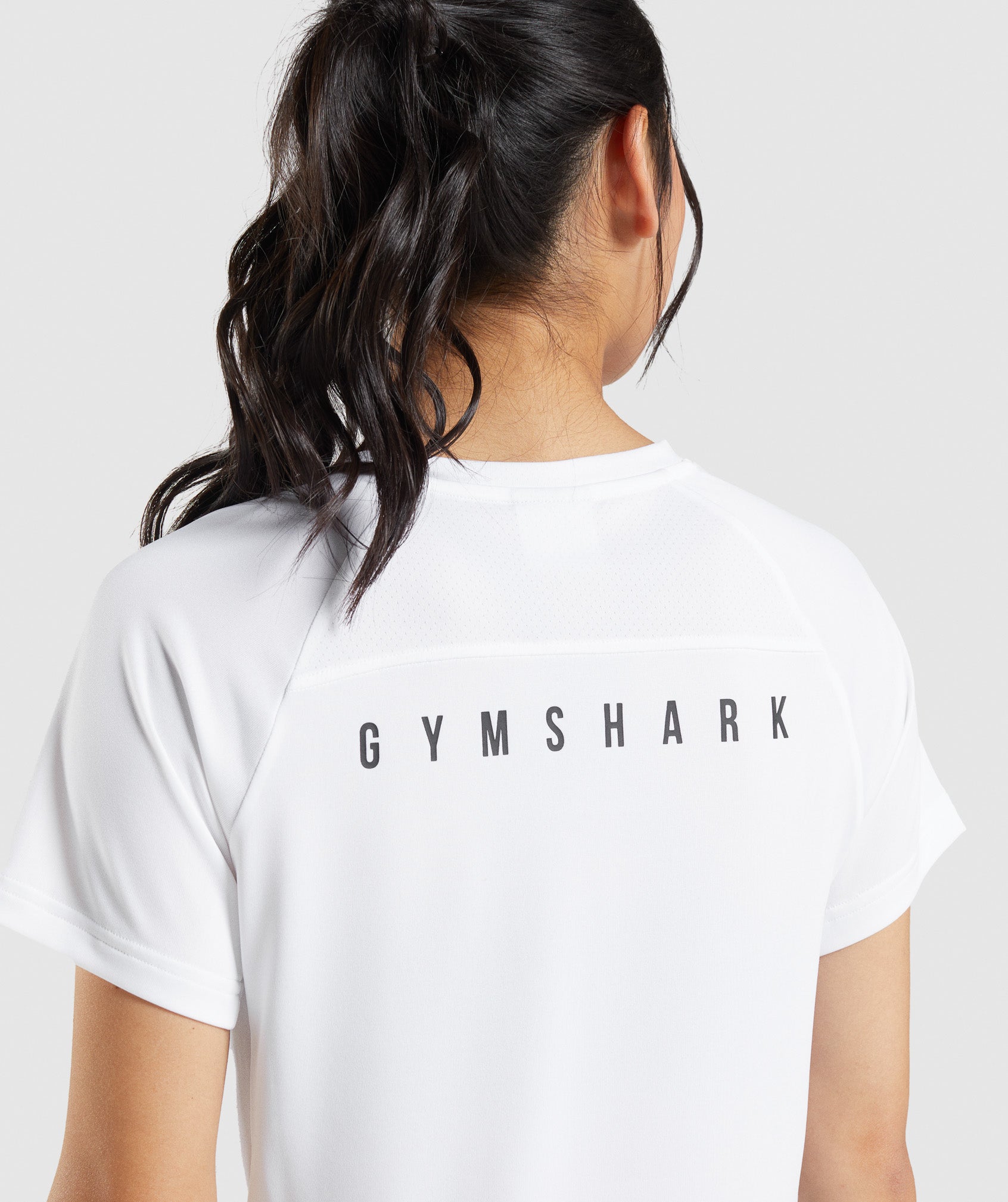 Gymshark Sport Midi T-shirts Damen Weiß | 3420795-ST