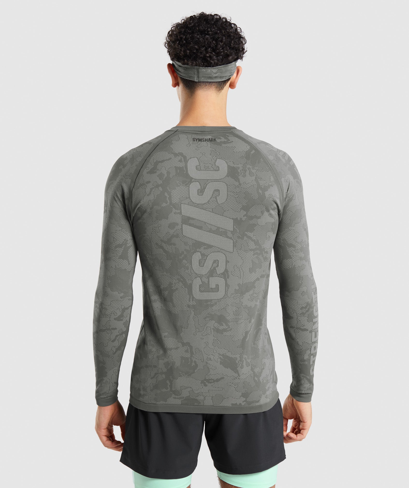 Gymshark Steve Cook Long Sleeve Seamless T-shirts Herren Grau | 0215436-EI