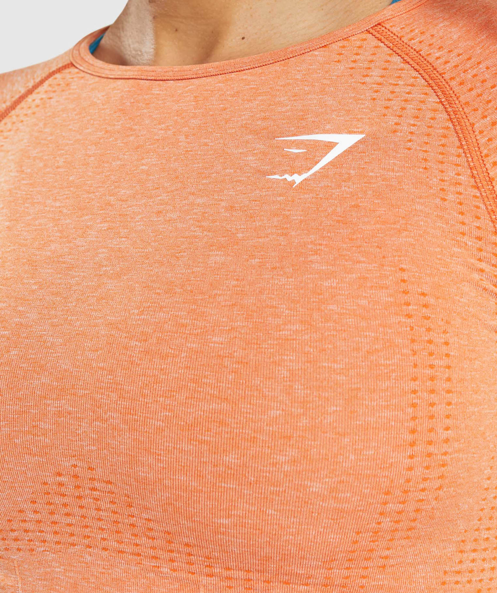 Gymshark Vital Seamless 2.0 Long Sleeve Crop Oberteile Damen Orange | 4659021-OH
