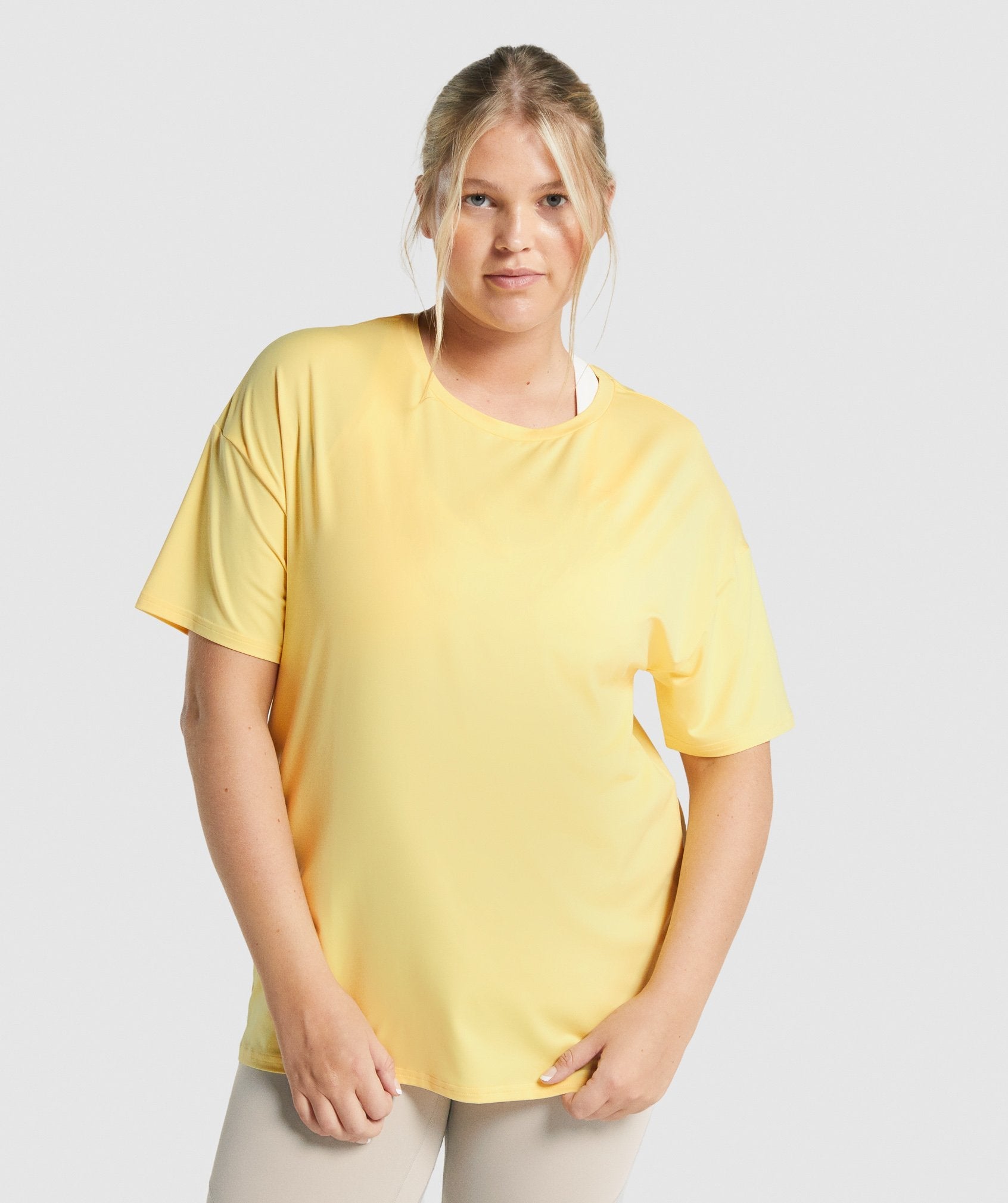Gymshark Whitney Oversized T-shirts Damen Zitrone | 9481756-BK