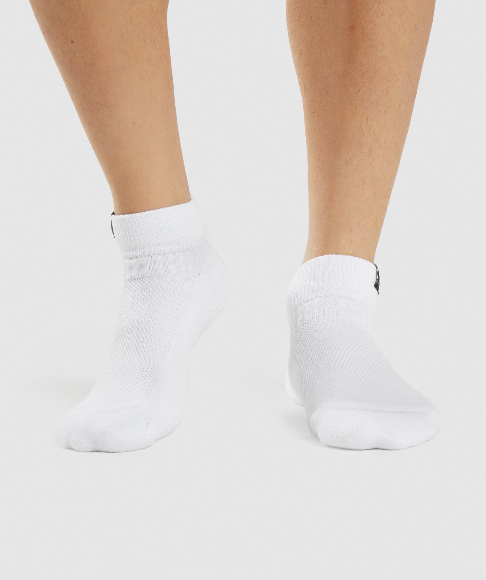 Gymshark Woven Tab Sneaker 3pk – White Socken Herren Weiß | 0793816-EN