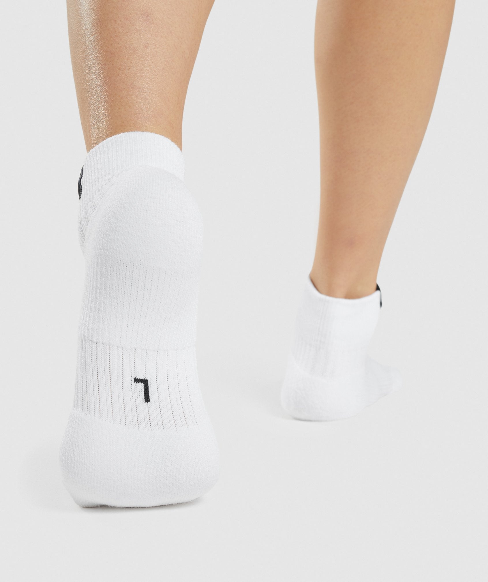 Gymshark Woven Tab Sneaker 3pk – White Socken Herren Weiß | 0793816-EN